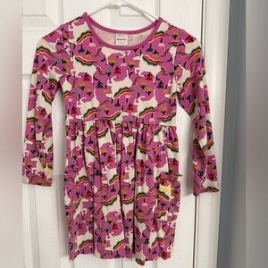 Hanna Andersson playground unicorn dress size 6/7. Excellent condition!